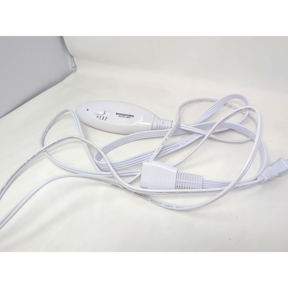 Biddeford TC13W1 White 120V AC 130W Electric Blanket Control 3 Speed Remote